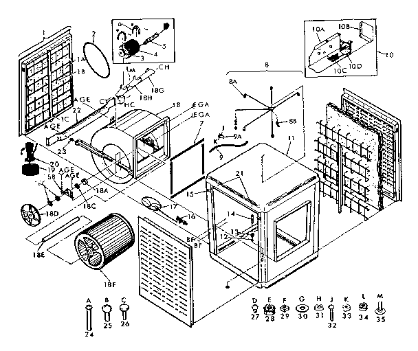 Kenmore 56561412 functional replacement parts diagram