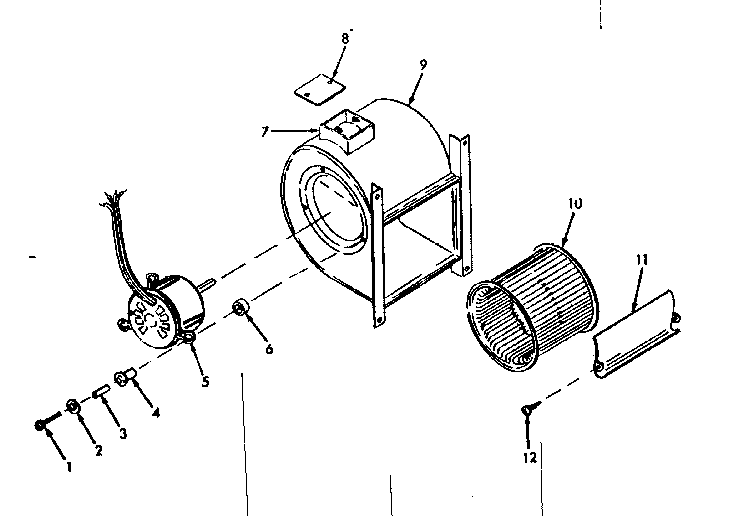 Kenmore 8676316 h-q blower assembly diagram