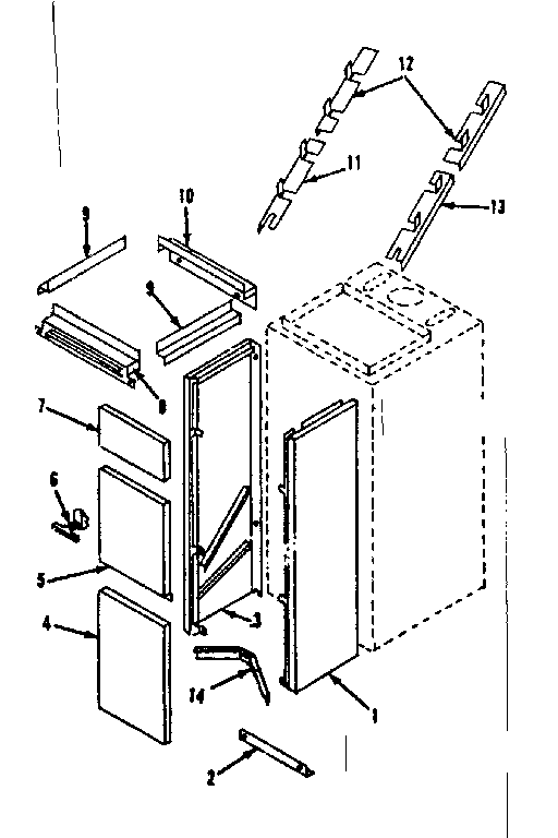 Kenmore 8676316 return air drop diagram