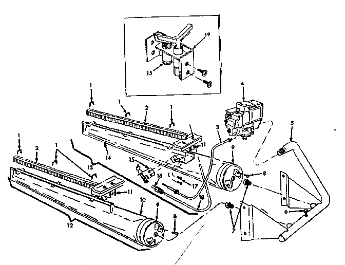 Kenmore 8676317 burner & manifold assembly diagram