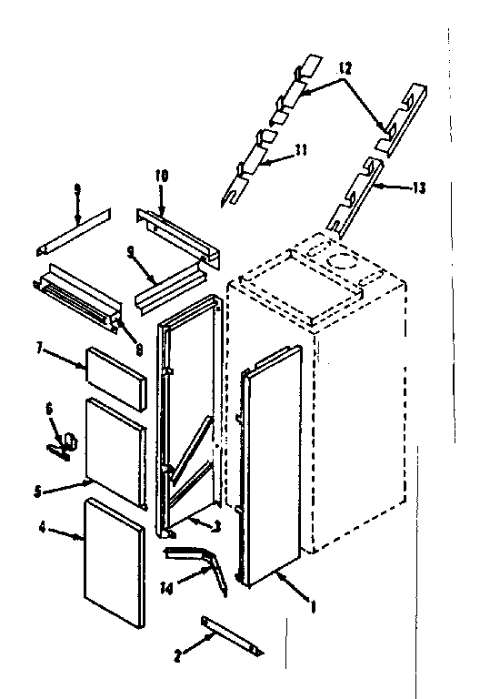Kenmore 8676317 return air drop diagram