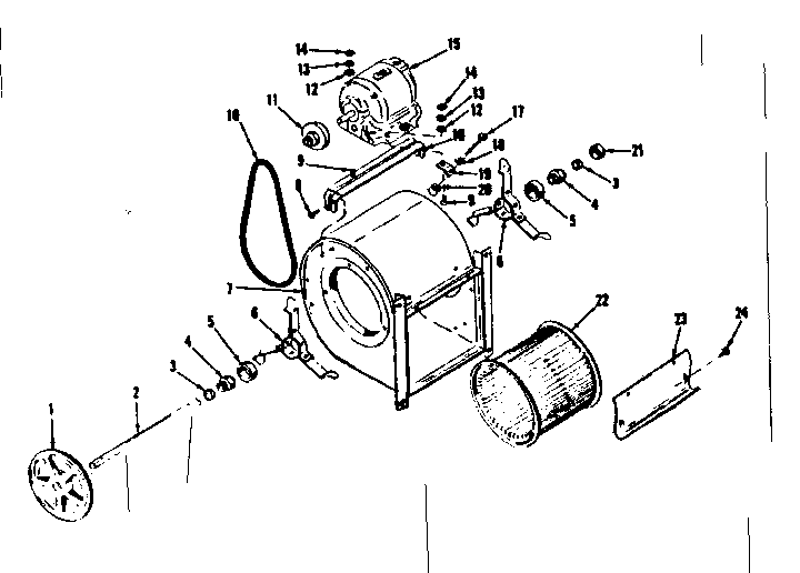 Kenmore 8676410 h-q blower assembly diagram