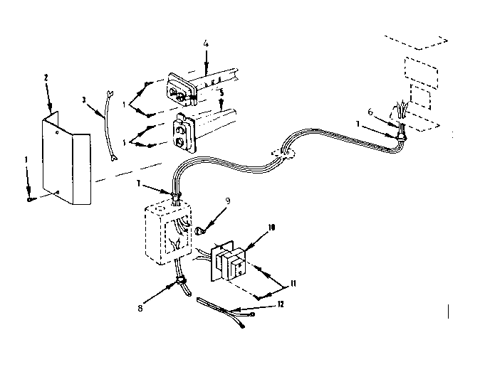 Kenmore 86764121 wiring and controls assembly diagram