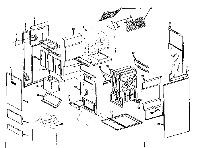 Kenmore 8676464 furnace assemblies diagram