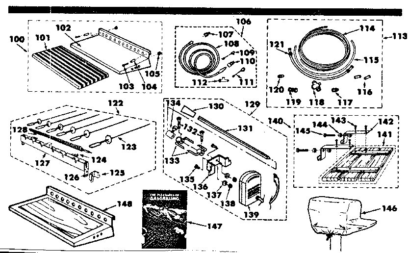 Kenmore 2582353081 optional accessories diagram