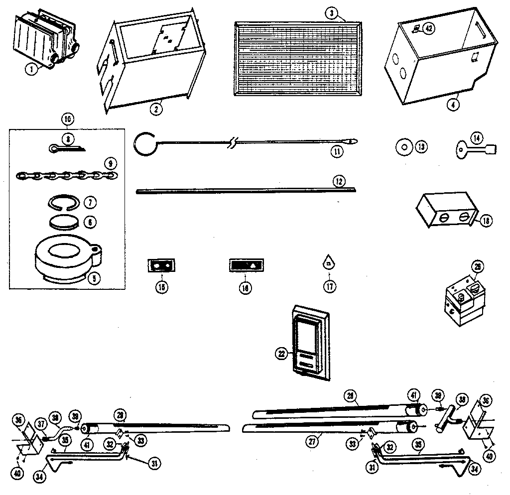 Homelite 88N50 furnace body diagram