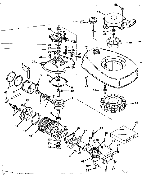 Craftsman 21758513 engine diagram