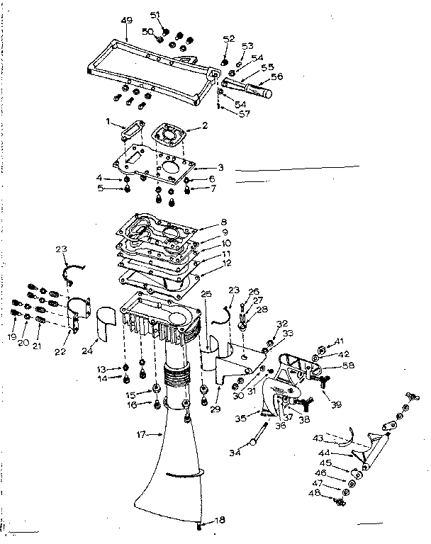 Craftsman 21758513 column assembly diagram