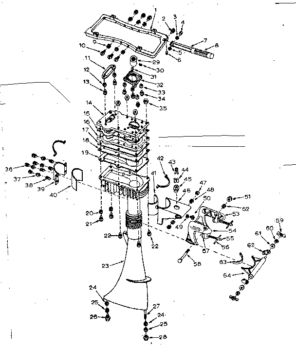 Craftsman 21759860 column assembly diagram
