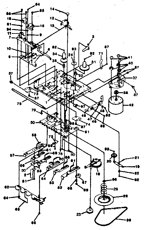 LXI 13291888451 cassette mechanism view diagram