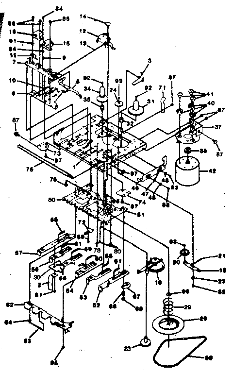 LXI 13291940456 cassette mechanism view diagram
