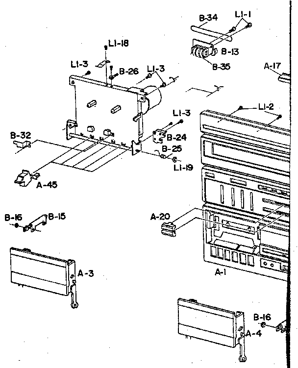 LXI 30491879450 cassette deck assembly diagram