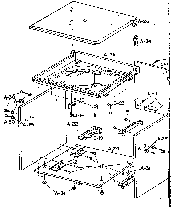 LXI 30491879450 player board assembly diagram
