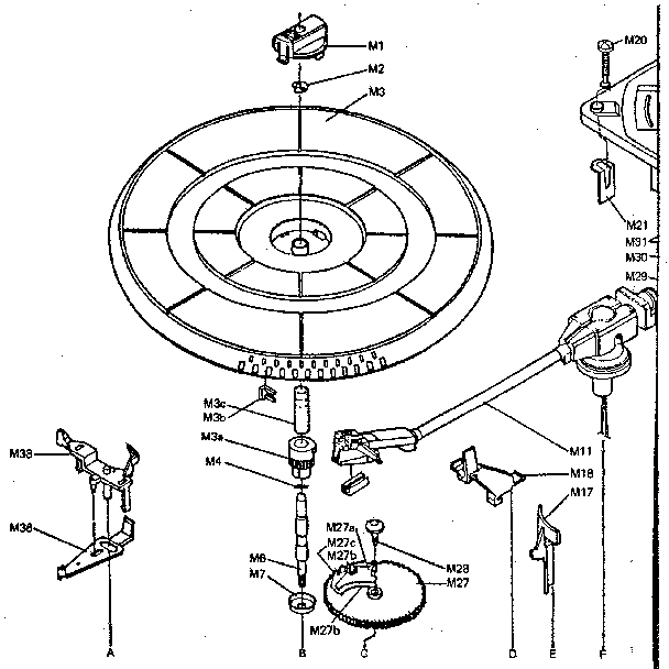 LXI 30491879450 turntable assembly diagram