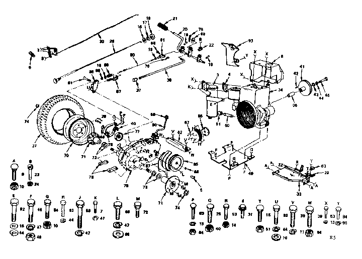 Craftsman 917253715-1980 clutch - brake diagram