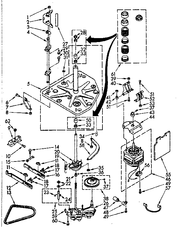 Kenmore 11083370120 drive parts diagram