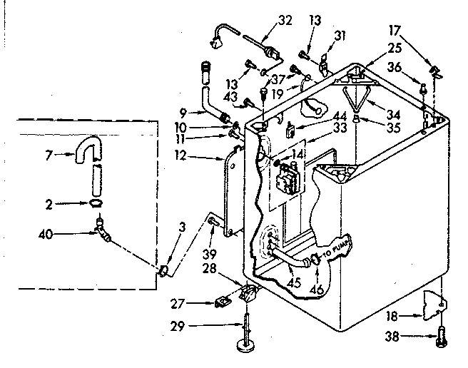 Kenmore 11083370120 cabinet parts diagram