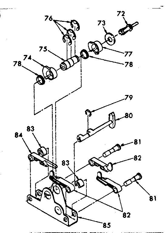 Kenmore 625340210 cam nest assembly diagram