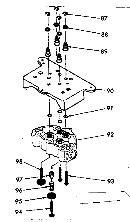 Kenmore 625340210 valve cap assembly diagram