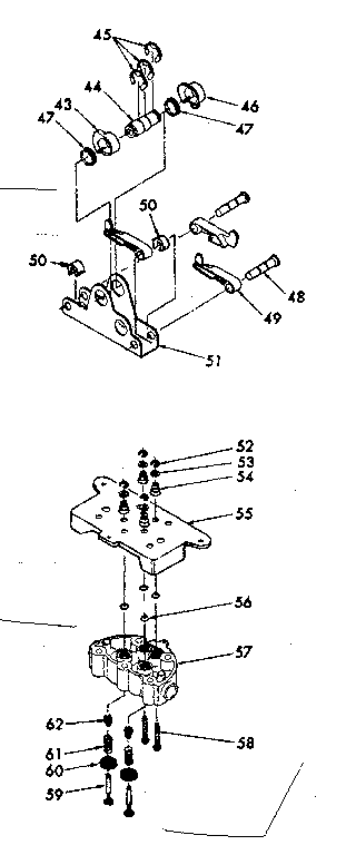 Kenmore 625340230 cam nest & value cap assembly diagram