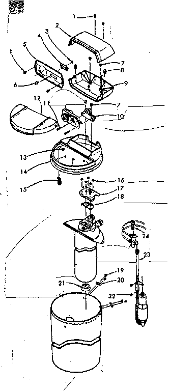 Kenmore 625340500 major assemblies and connecting parts diagram