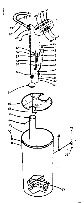 Kenmore 625340500 salt storage tank and salt saver brine valve diagram