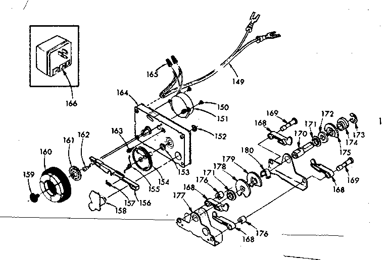 Kenmore 625340500 timer and cam nest diagram