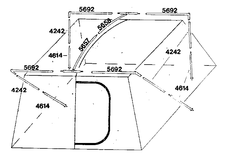 Sears 308771540 frame assembly diagram