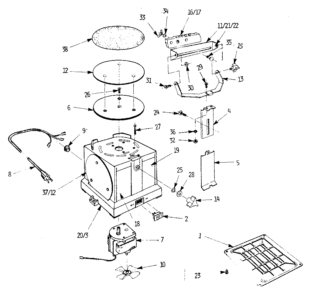 Craftsman 1716630 unit parts diagram