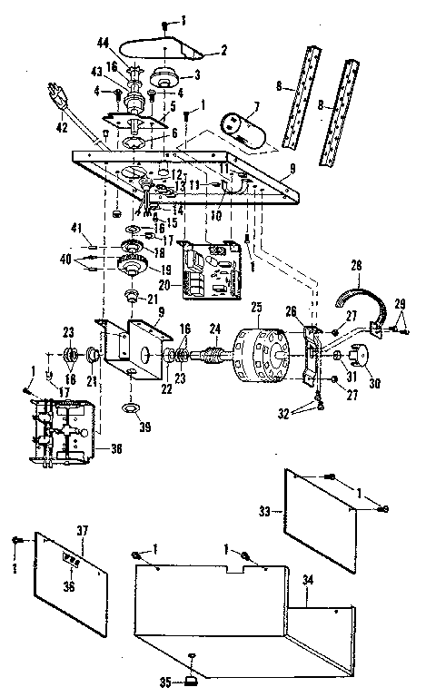 Craftsman 139663653 chassis assembly diagram