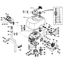 Tanaka TOB-175 tank, clutch & muffler diagram