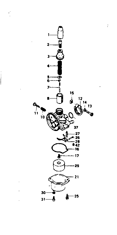 Tanaka TOB-175 carburetor diagram