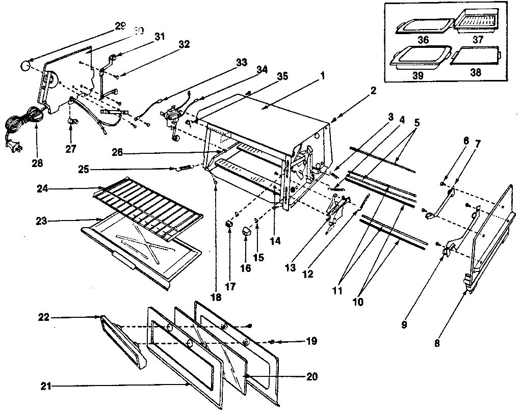Kenmore 360482205 replacement parts diagram