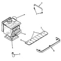 Kenmore 593843520 stove exterior diagram