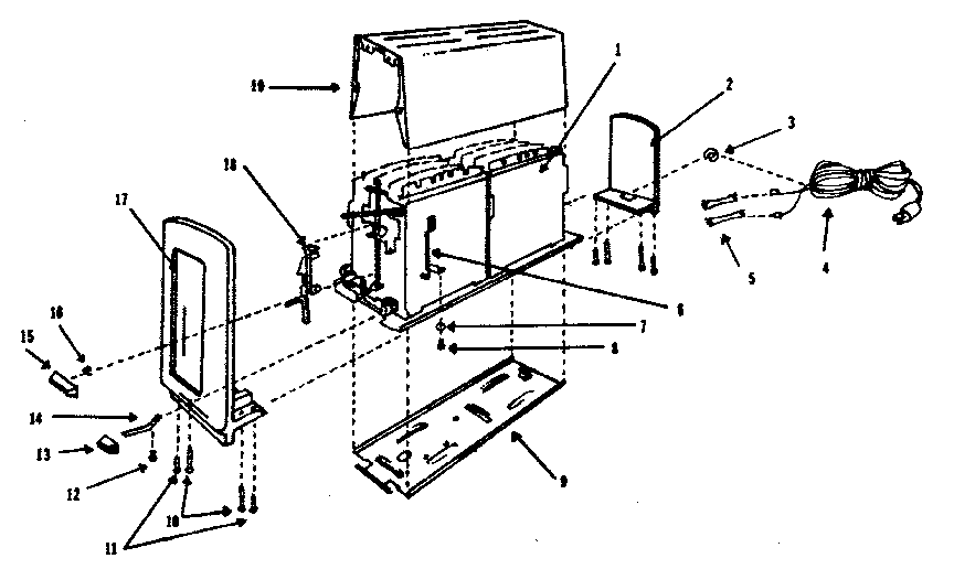 Kenmore 360630901 replacement parts diagram