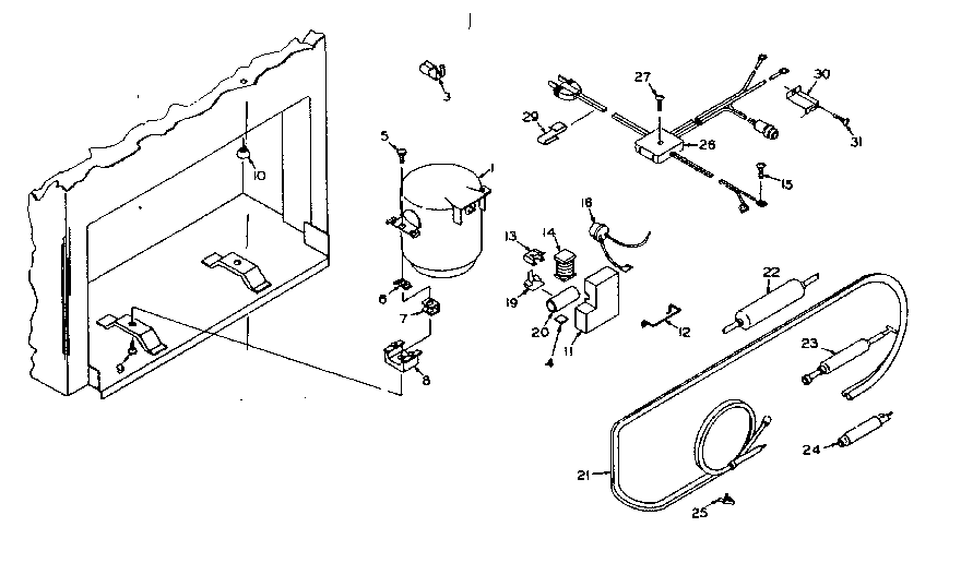 Kenmore 1986015133 unit parts diagram