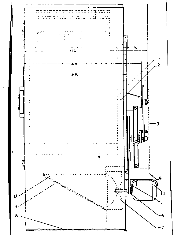 Huebsch 37 motor and lintscreen diagram