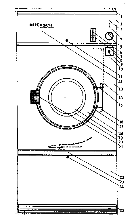 Huebsch 37 cabinet diagram