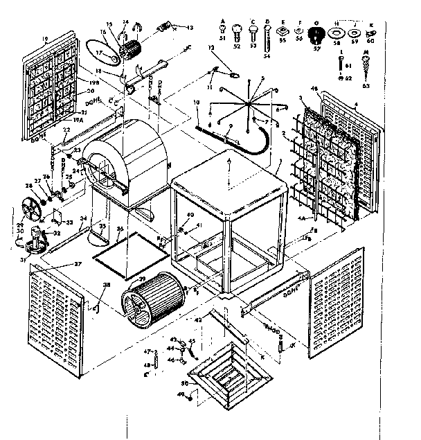 Kenmore 5656152 functional replacement parts diagram