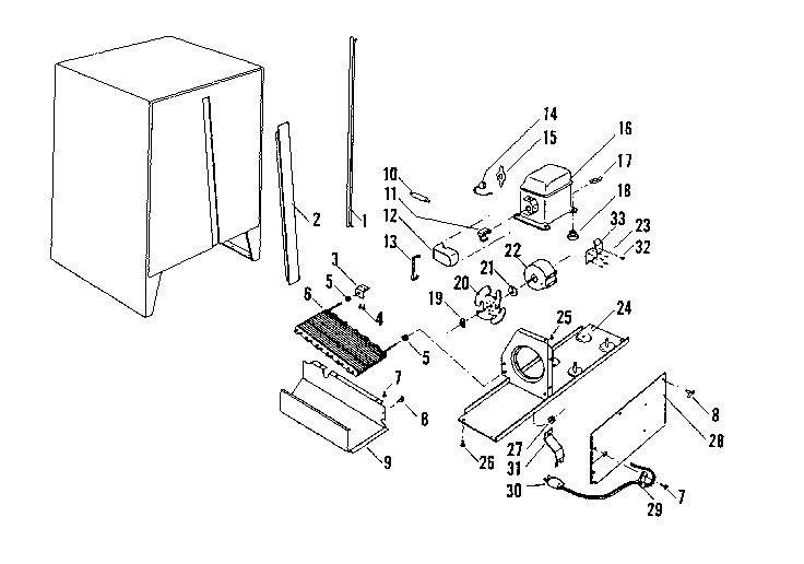 Kenmore 575626020 unit parts diagram