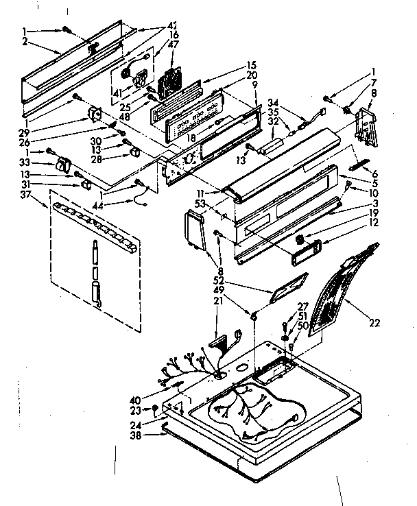 Kenmore 11086294730 limited edition top and console parts diagram