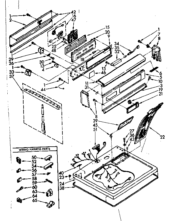Kenmore 11087294340 limited edition top and console parts diagram