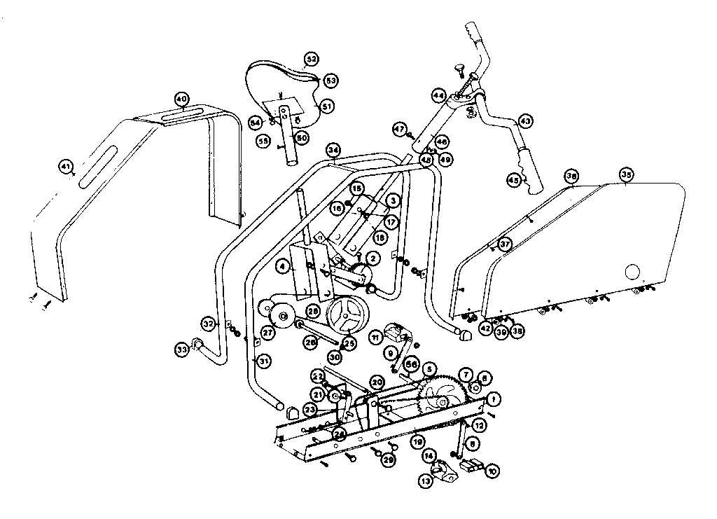 Lifestyler 29506 DYNAMIC CYCLE unit parts diagram