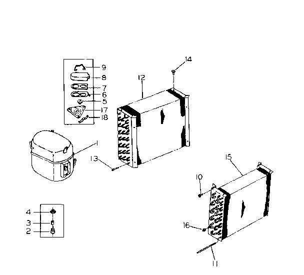 Kenmore 2538753110 unit parts diagram