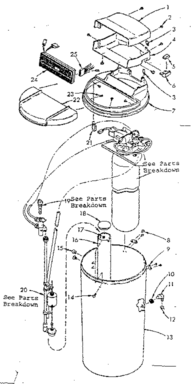 Kenmore 625348503 softener assembly diagram