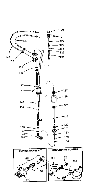 Kenmore 625348503 brain valve & nozzle assembly diagram