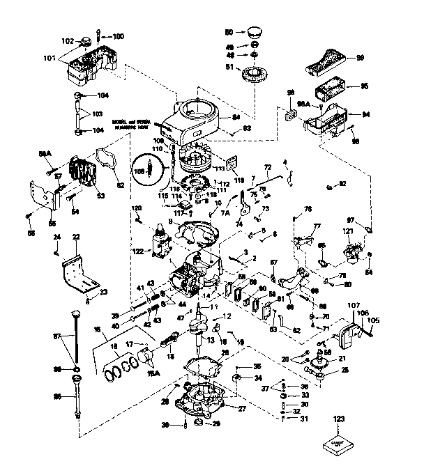 Craftsman 502255630 engine diagram