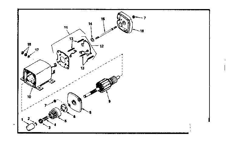 Craftsman 502255630 starter motor no. 33805 diagram