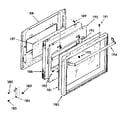 Kenmore 2783218590 full glass oven door diagram