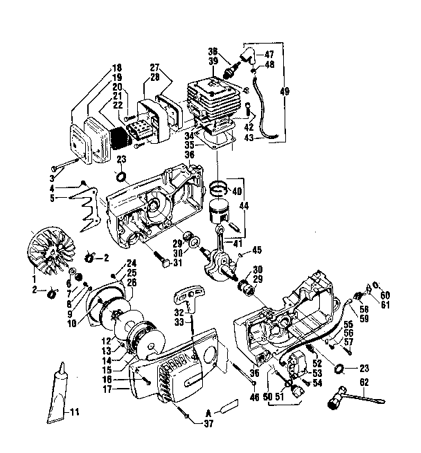Craftsman 358354831 engine diagram